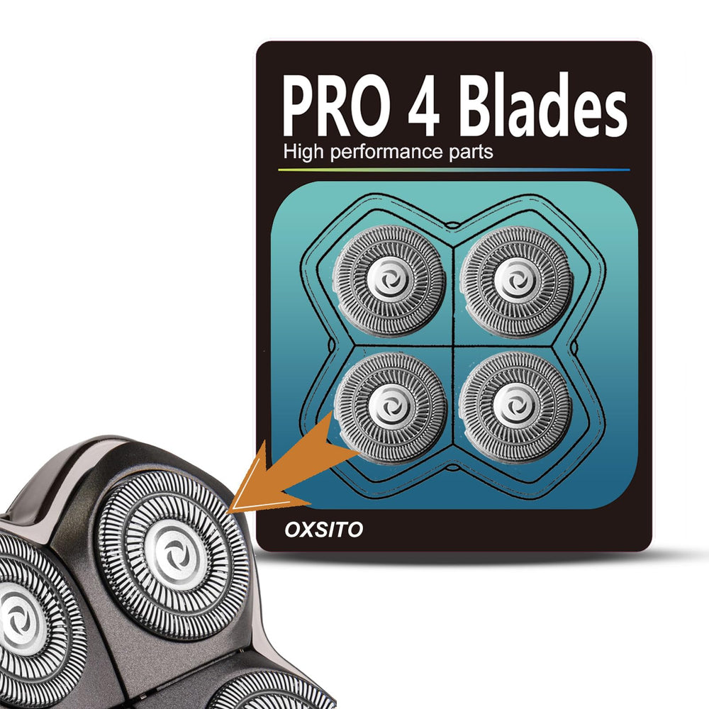 OXSITO 8Pack Pro silver blades provide reliable performance for wet or dry shaving.