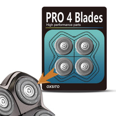 OXSITO 8Pack Pro silver blades provide reliable performance for wet or dry shaving.