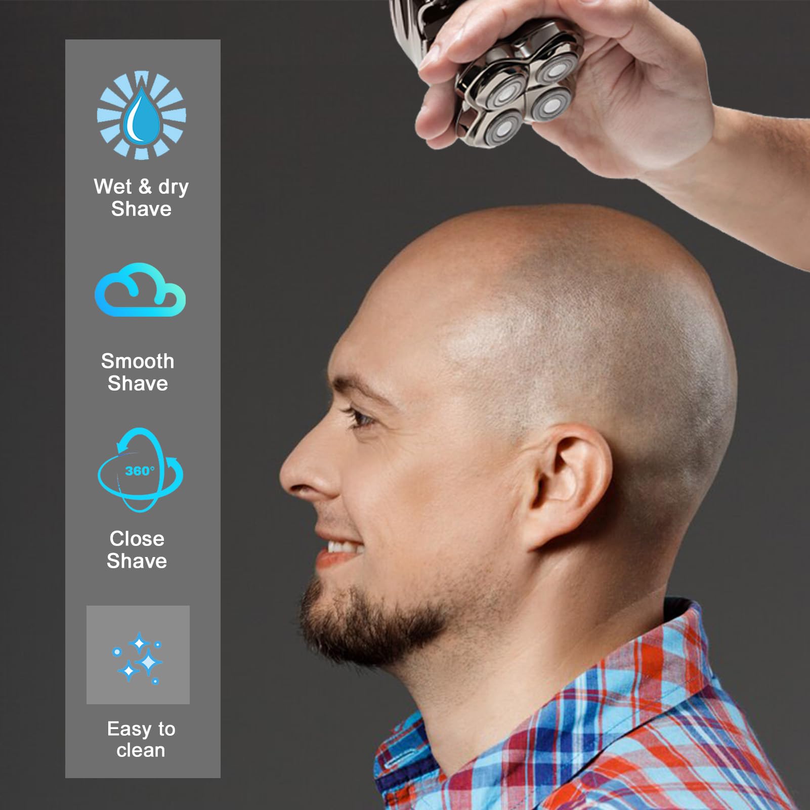 OXSITO pro 4-head blades closeup highlights the sharp edge for precise shaping.