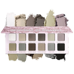oygcee Paleta de sombras mate neutral: 12 tonos fríos para definición suave.