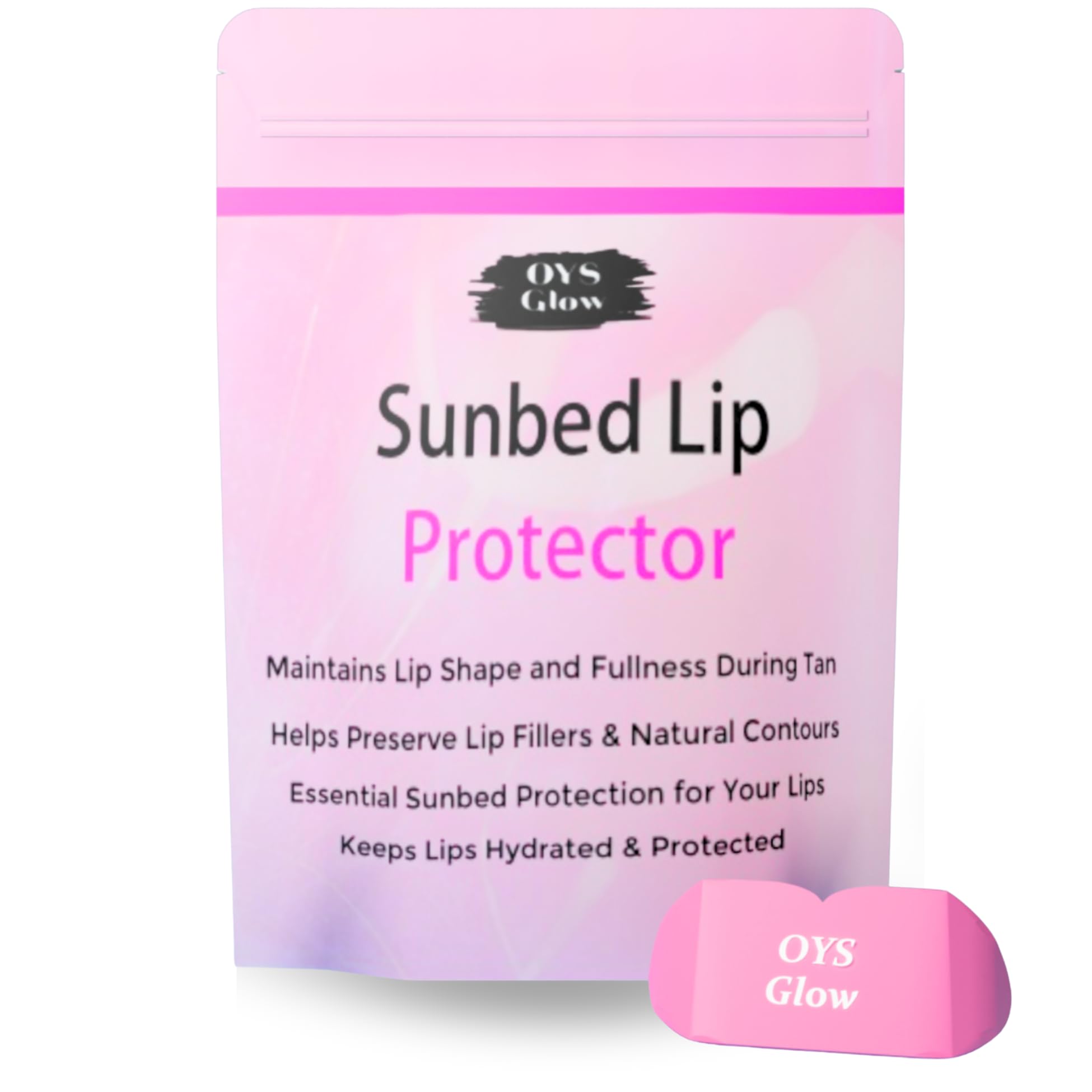 Protector labial OYS GLOW para cabina de bronceado protege durante la sesión