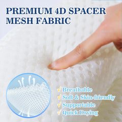 Ozyalo bath pillow kit includes mesh bag for easy washing and drying.