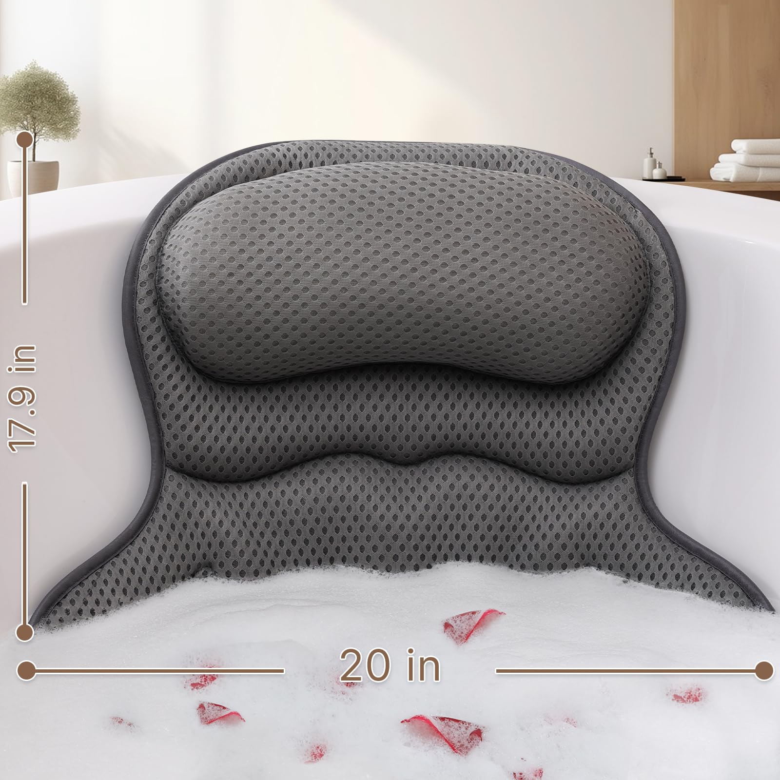 Ozyalo Bath Pillow is machine washable for easy maintenance