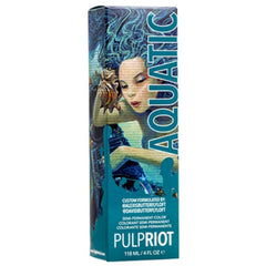 P.R. Aquatic direct dye application on dry hair yields vibrant color.