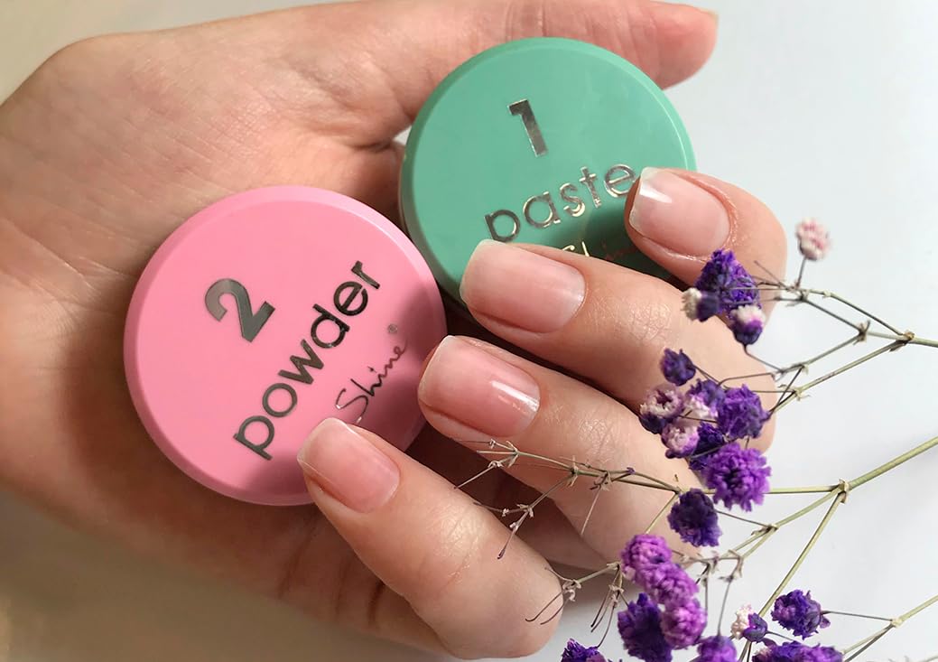P-Shine deerskin buffers for gentle paste application on natural nails.