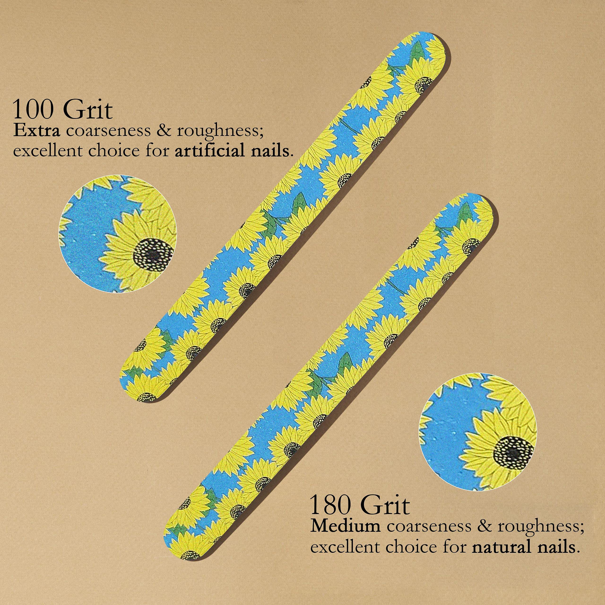 P2P Nails double-sided file strip for shaping and edge smoothing.
