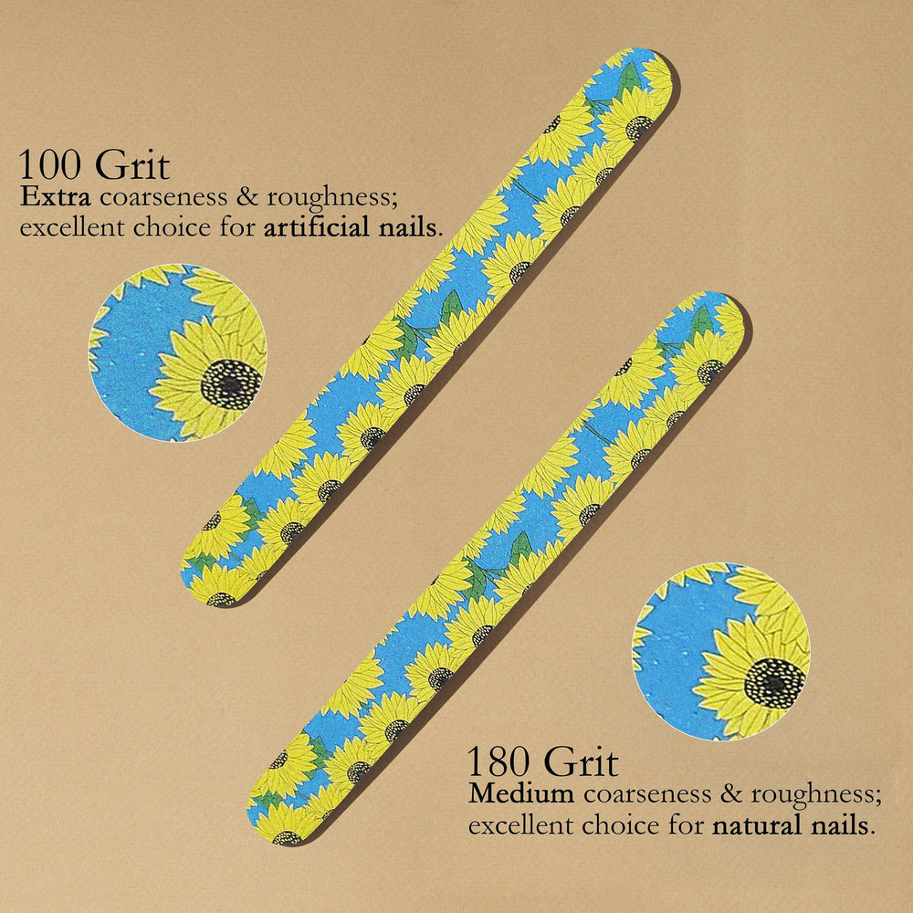 P2P Nails double-sided file strip for shaping and edge smoothing.
