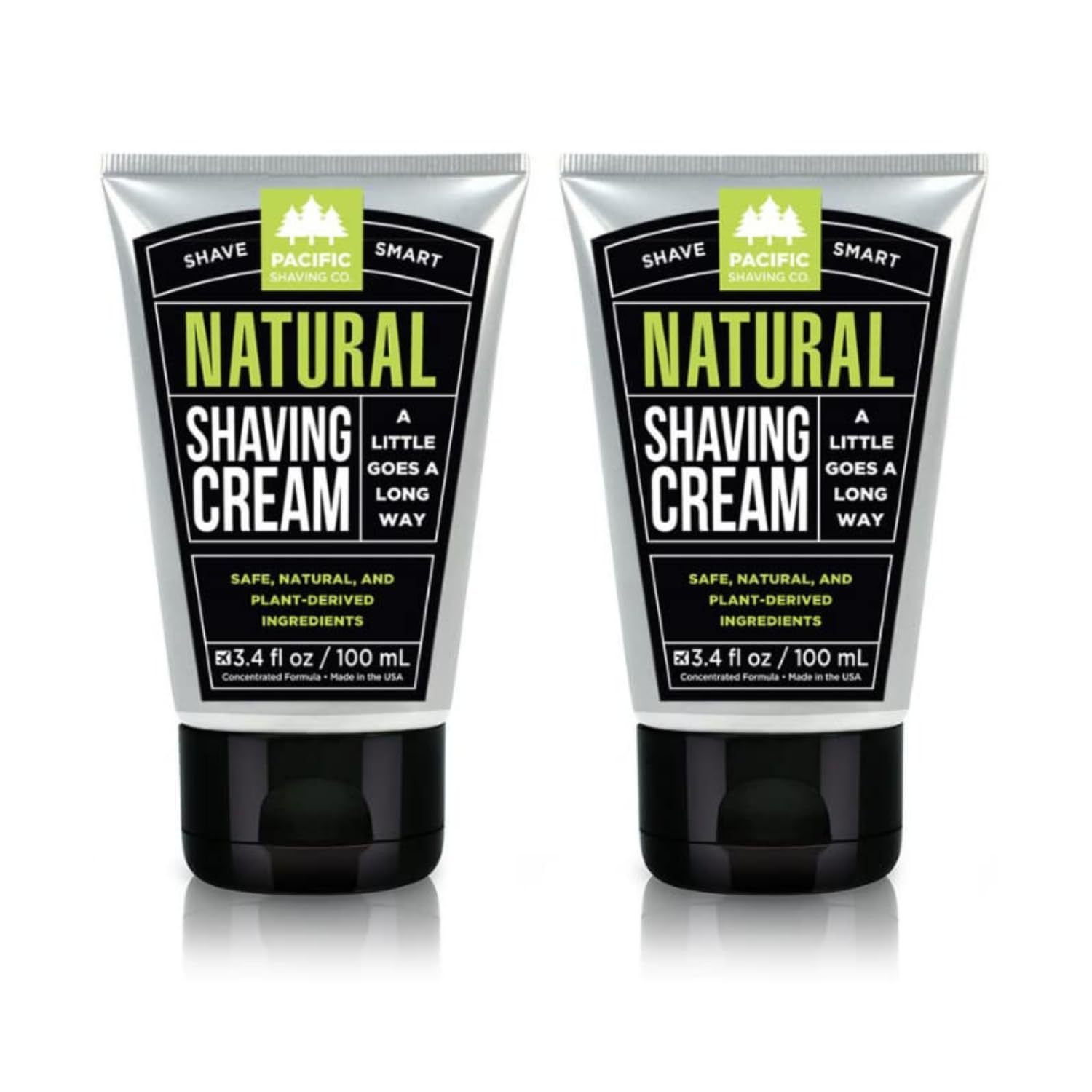 Pacific Shaving Company natural shaving cream with shea butter in a jar for sensitive skin