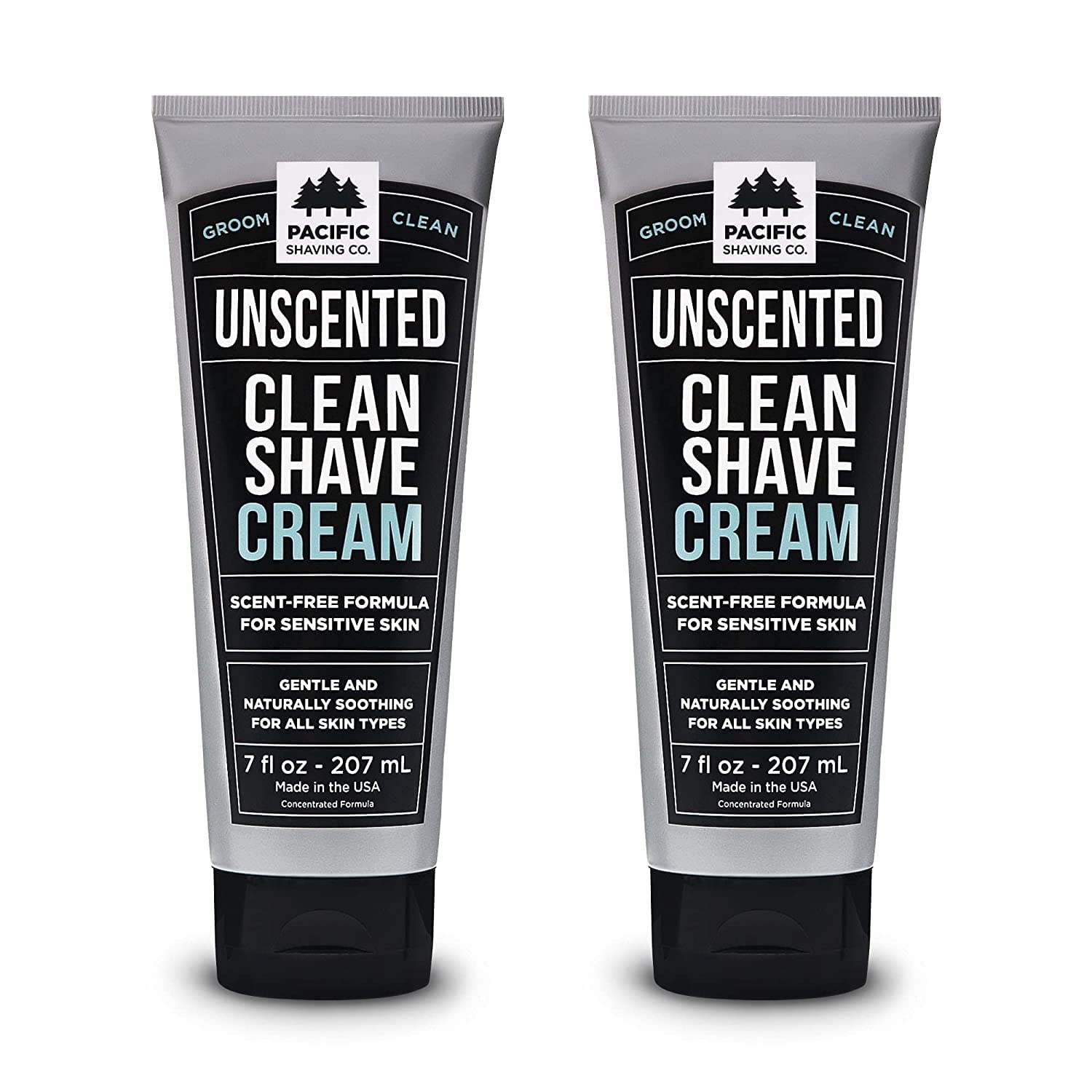 Pacific Shaving Company clean shaving cream with Shea Butter — 7 oz bottle for a smooth, hydrated shave.