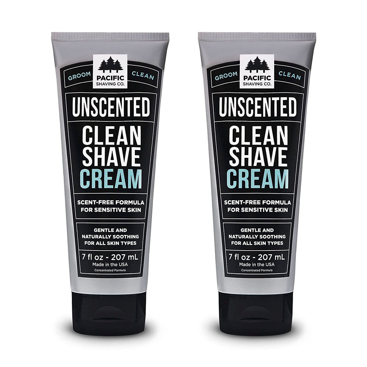 Pacific Shaving Company clean shaving cream with Shea Butter — 7 oz bottle for a smooth, hydrated shave.