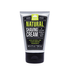 Pacific Shaving Company natural shaving cream bottle with shea butter for sensitive skin hydration