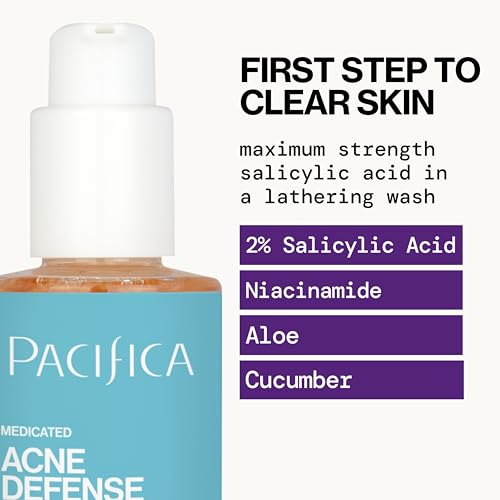 Pacfica Acne Defense Face Wash, textura gel y sensación fresca al aplicar.