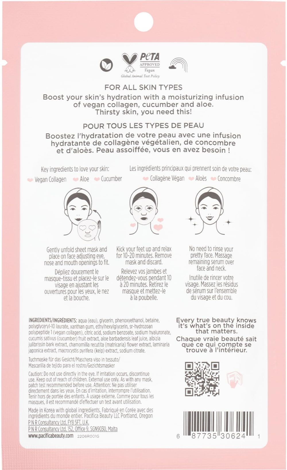 Pacifica uso rapido: mascarilla 15 minutos para brillo inmediato