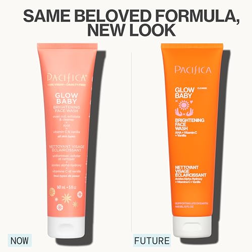 Pacífica exfoliante facial sin sulfatos, exfoliación suave.