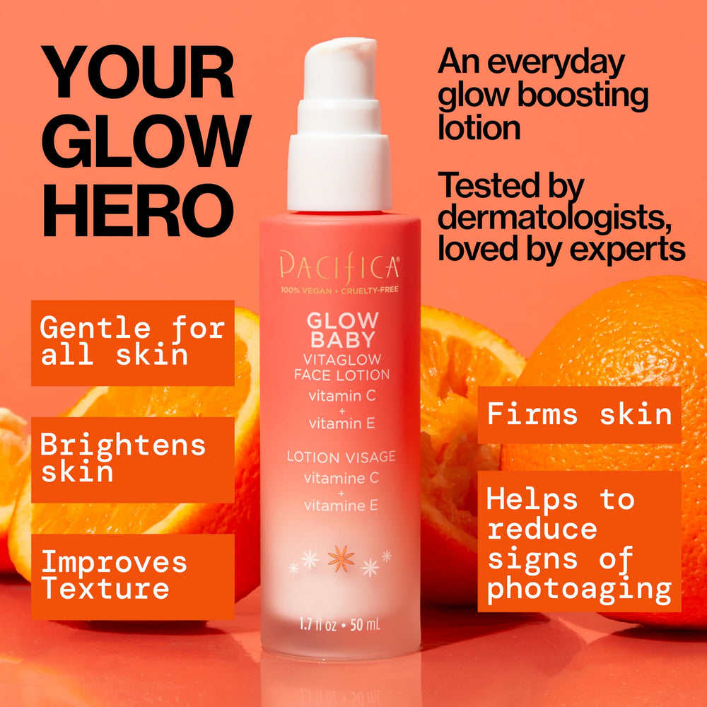 Pacífica piel más radiante con brillo suave y natural.