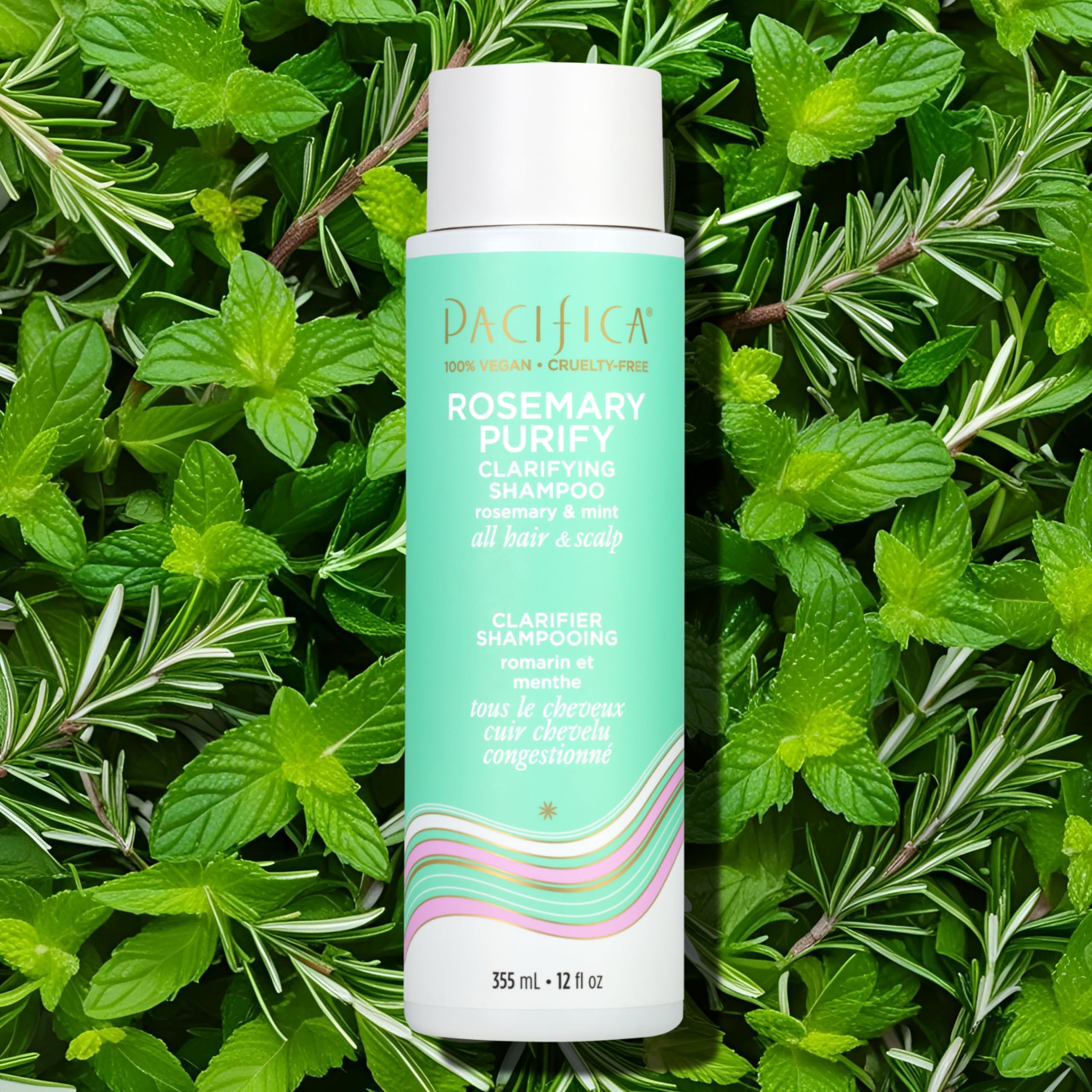 Pacifica Rosemary Purify Shampoo, cabello-nutritivo: limpia sin resecar y facilita el peinado.