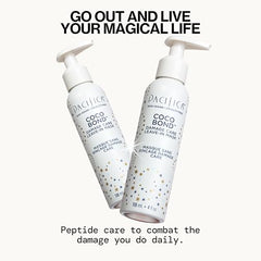 Hair ends treated with Coco Bond Damage Care showing improved strength