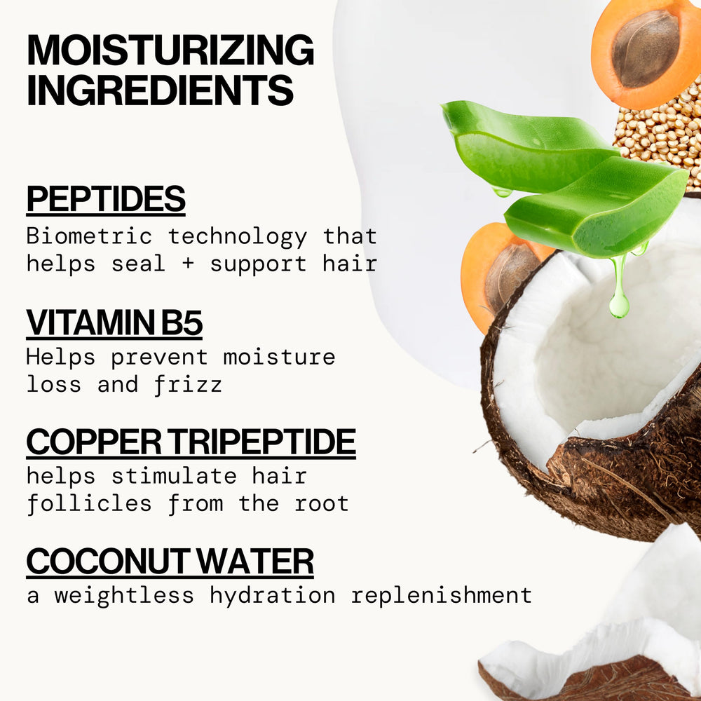 Plant-based biotin in Coco Bond Damage Care supports keratin structure