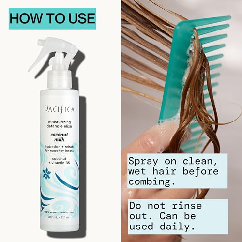 Cabello con brillo gracias a la leche de coco Pacífica