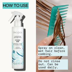 Cabello con brillo gracias a la leche de coco Pacífica