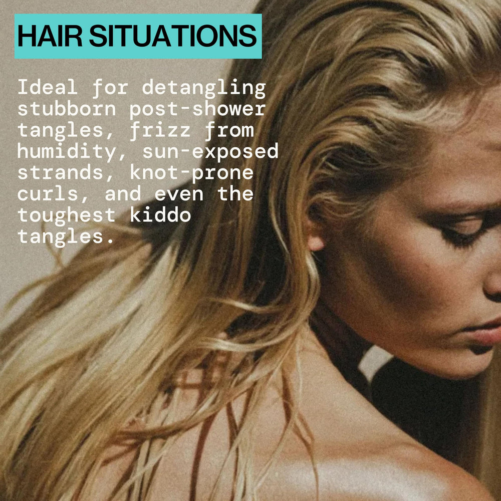 Rizos definidos y cabello con aspecto suave gracias al desenredante Pacífica
