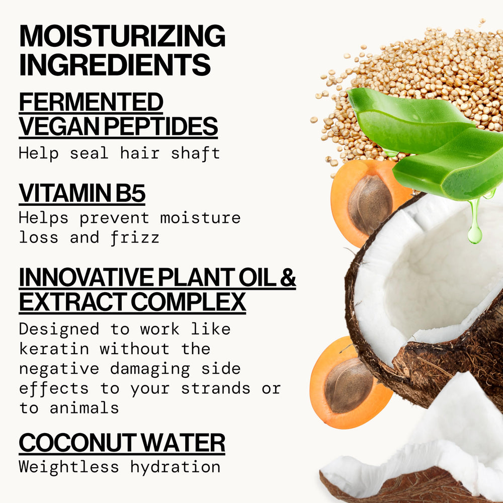 Pacifica Coco Peptide Damage Care coconut water hydration visual.