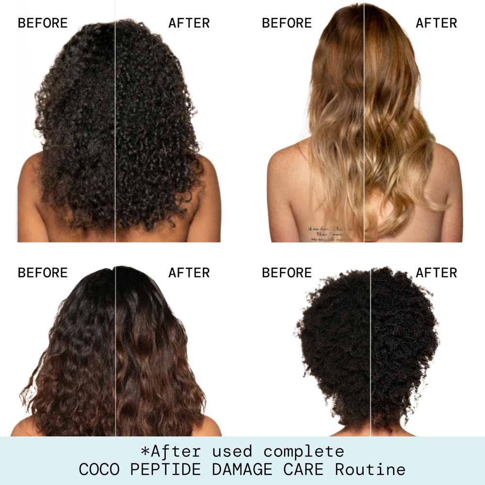 Pacifica Coco Peptide Damage Care cruelty-free vegan badge.
