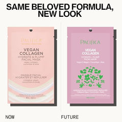 Pacifica colágeno vegano hidrata y aporta un aspecto fresco.