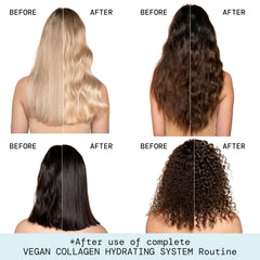 Pacifica Collagen Vegan Shampoo aplicación en cabello húmedo con espuma suave.
