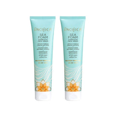 Pacifica limpiador facial completo: botella con espuma marina para limpieza suave