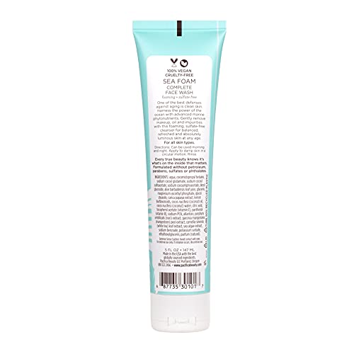 Pacifica limpiador facial completo: espuma suave para eliminar maquillaje