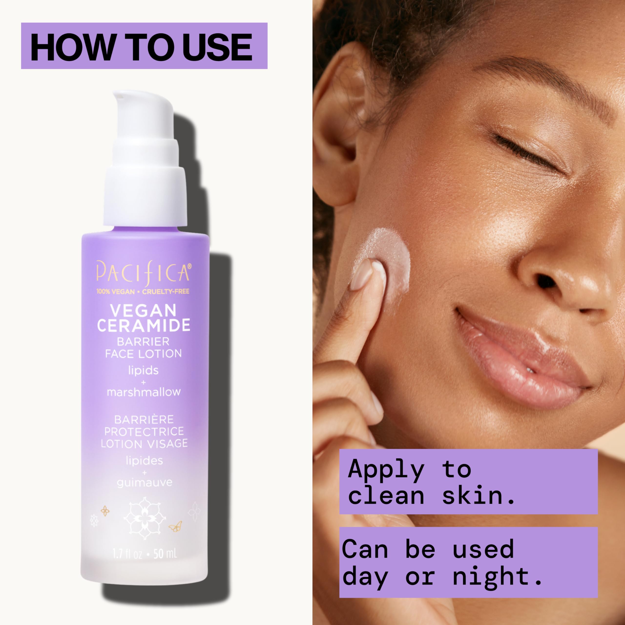 Pacifica dermatologist-tested seal appears on packaging.