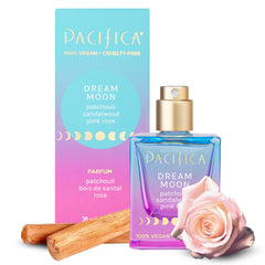 Dream Moon bottle and spray nozzle, ideal for daily wear and mood enhancement.