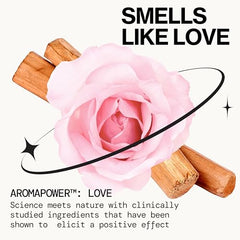 Close-up of pink rose and patchouli notes forming the core Dream Moon aroma.