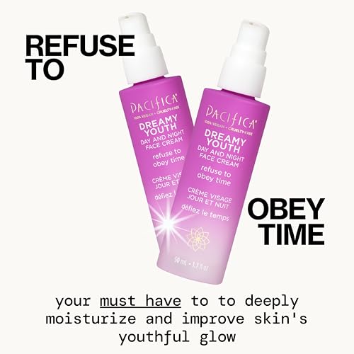 Pacifica Dreamy Youth peptides and floral stem cells visibly promote skin renewal potential.