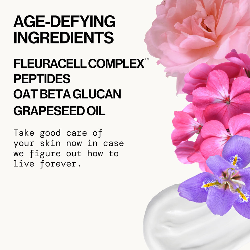 Pacifica Dreamy Youth rose extract and shea butter soothe and nourish sensitive skin.