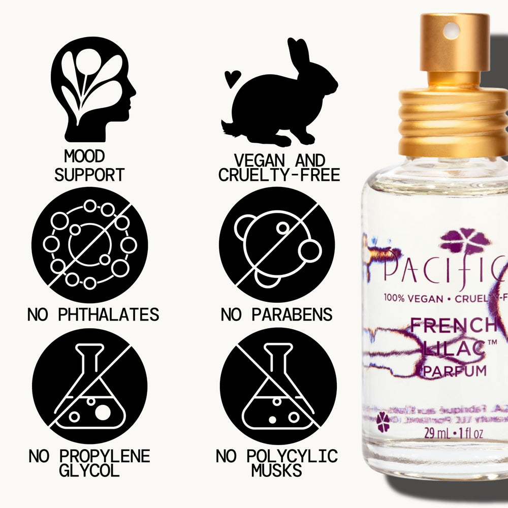Pacifica French Lilac heliotrope note adds powdery depth
