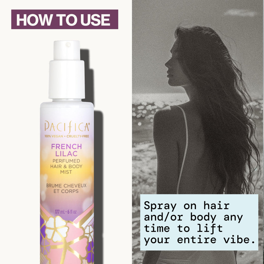 Pacifica Lilac mist in bathroom for a fresh scent boost.