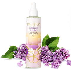 Pacifica French Lilac mist bottle for all-over fragrance on hair and skin.