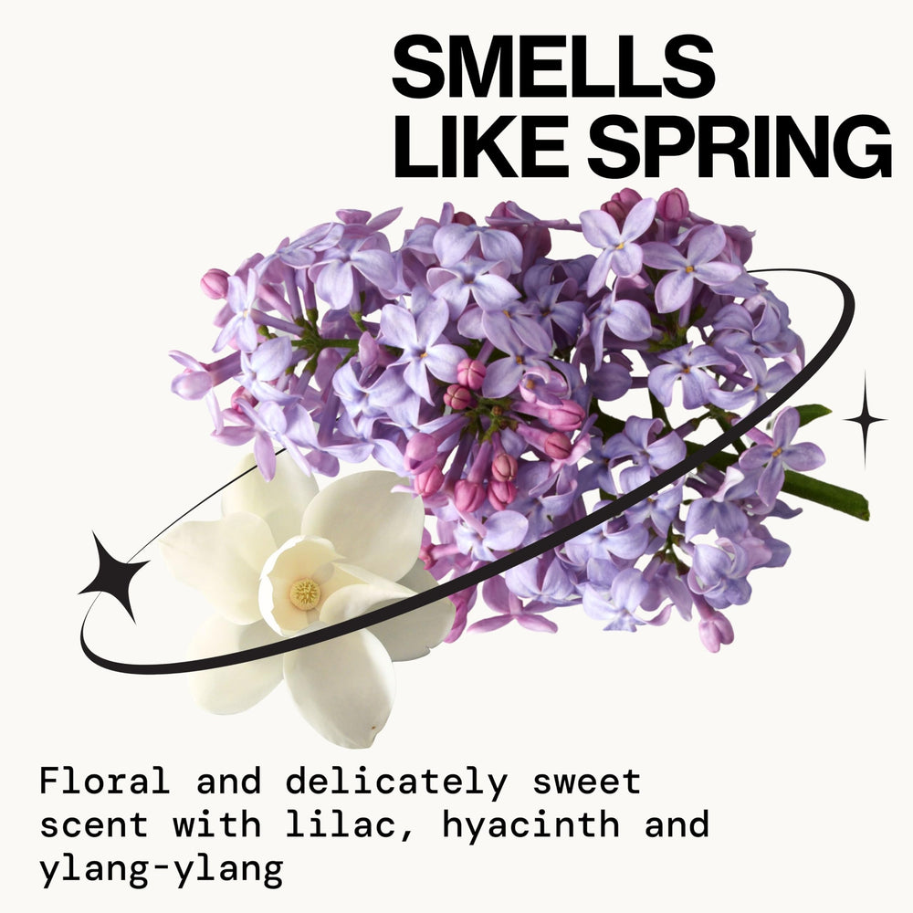 Pacifica French Lilac cruelty-free packaging ideal for travel.