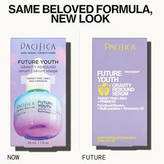 Pacifica Future Youth Gravity Rebound ingredients with botanicals and peptides
