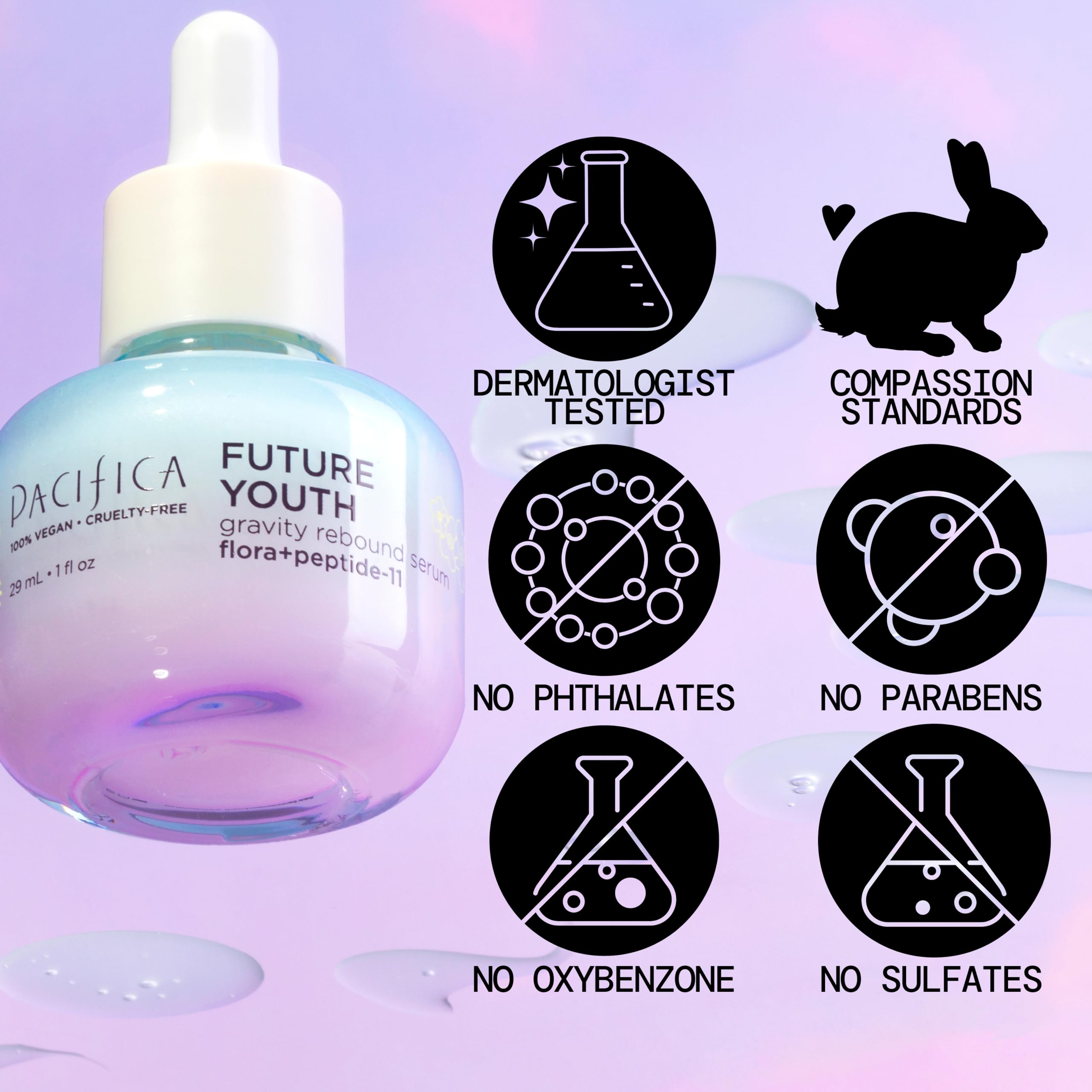 Pacifica Future Youth Gravity Rebound peptide complex supports firmer skin