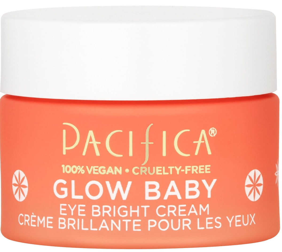 Contorno de ojos Pacifica Glow Baby en bote para hidratación suave.