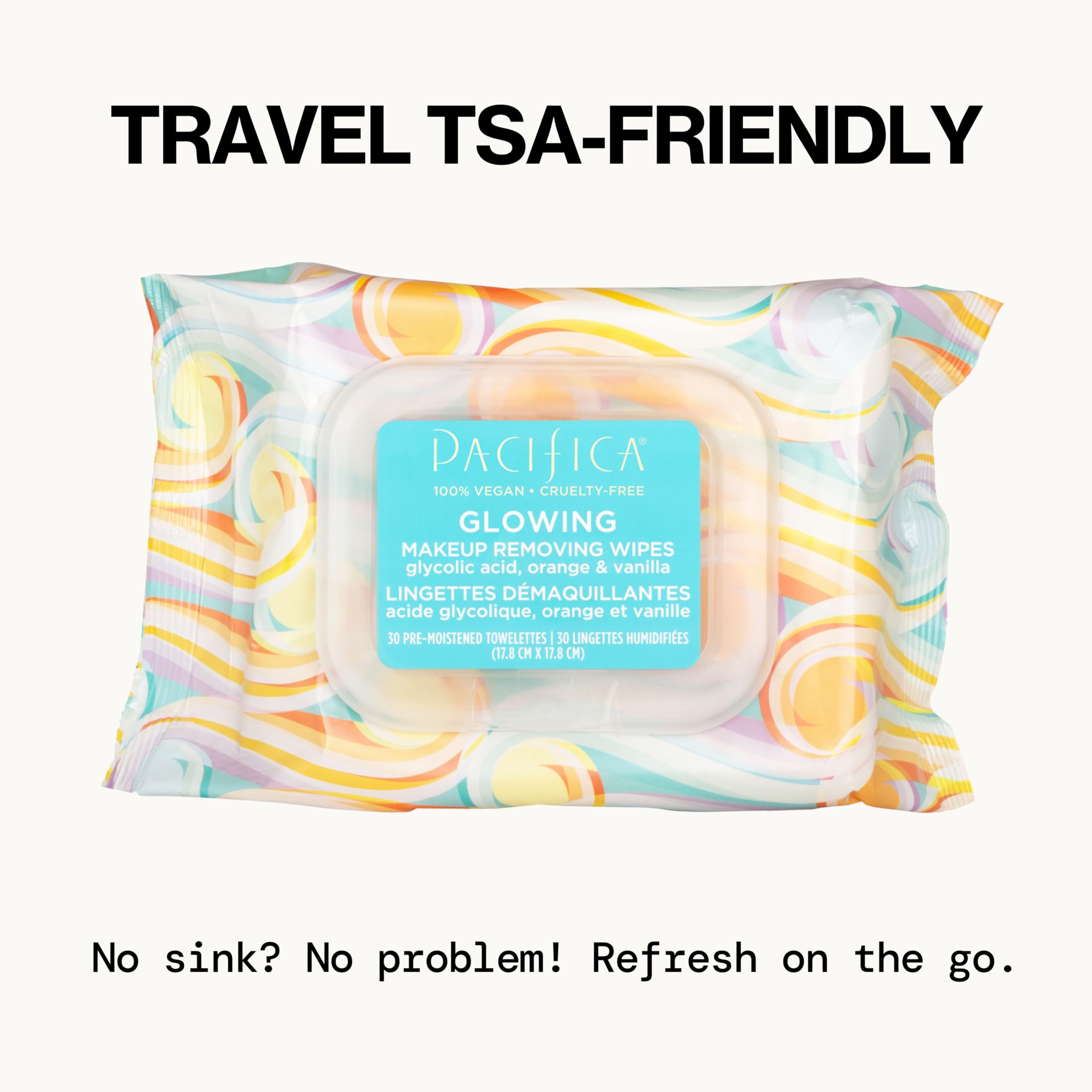 Coconut water blend in Pacifica wipes supporting hydration during cleansing