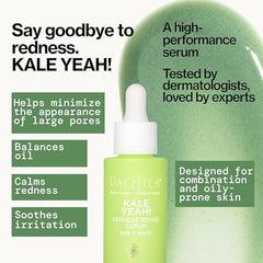Pacifica Kale Yeah! Niacinamide 5% formula highlights calmer skin and reduced shine.