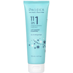 Pacifica Leave-In 11 en 1 en bote, tratamiento para cabello suave y nutrido.