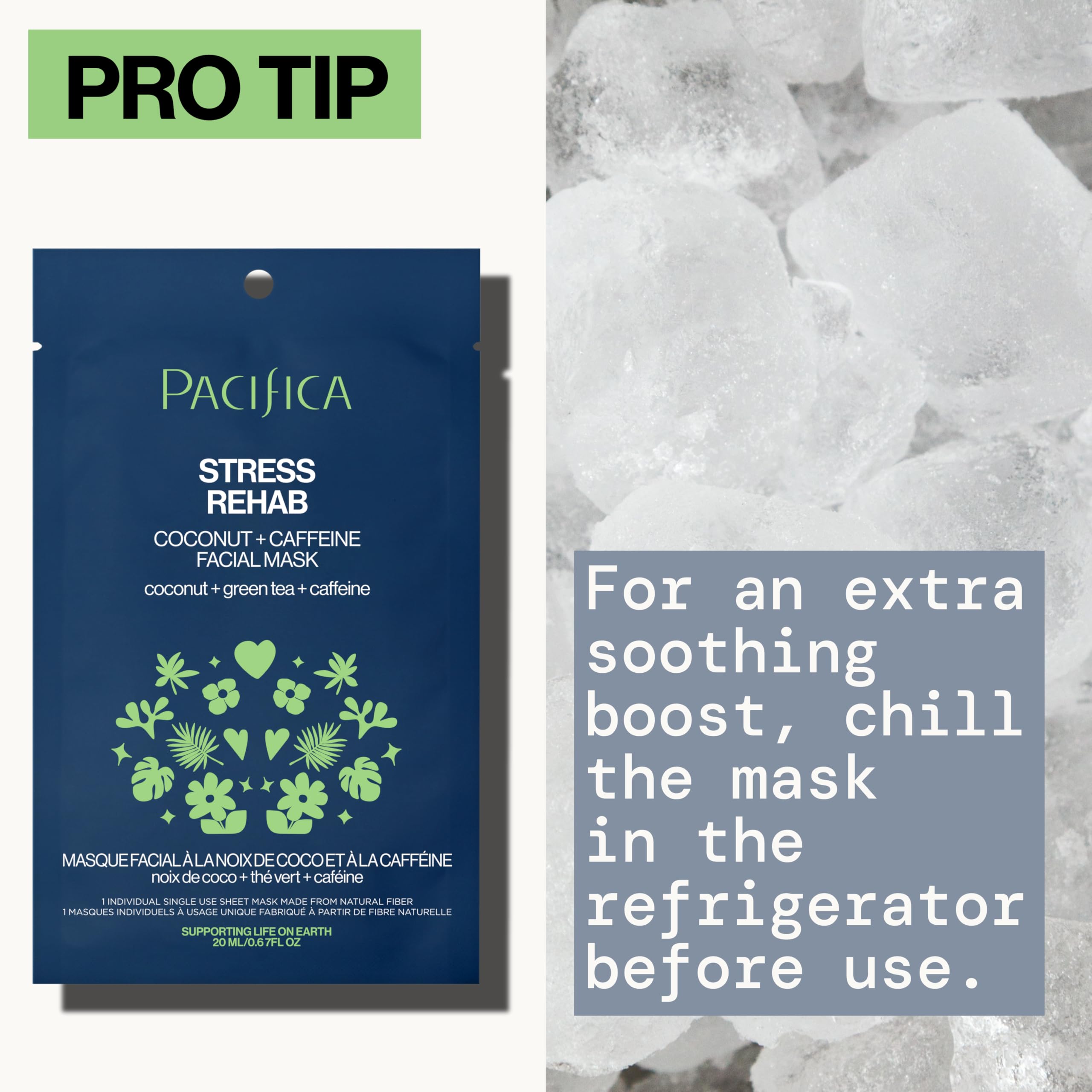 Pacifica Rehab Mask: libre de parabenos y componentes agresivos.
