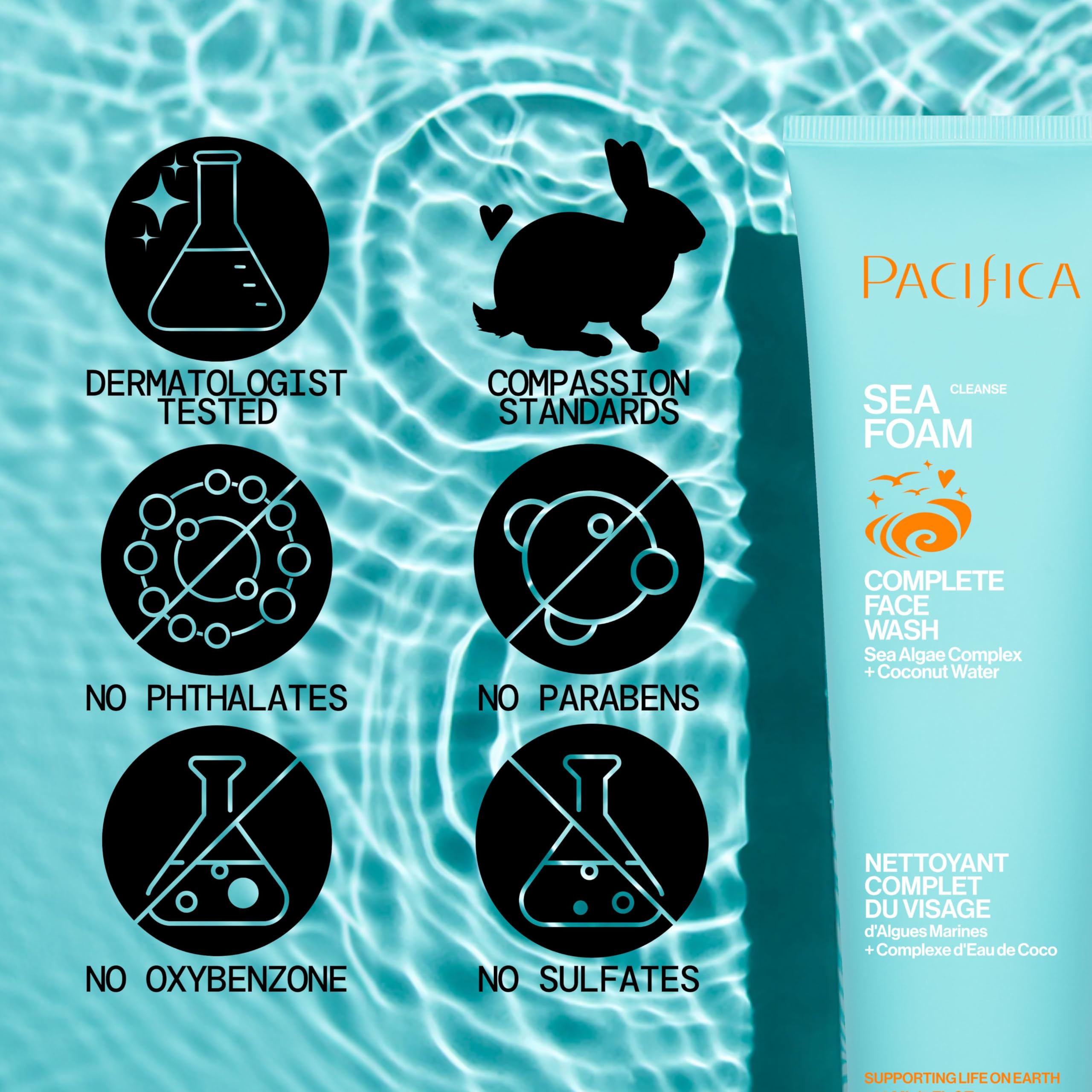 Limpieza facial de Pacifica para piel combinada y grasa, controla brillo.