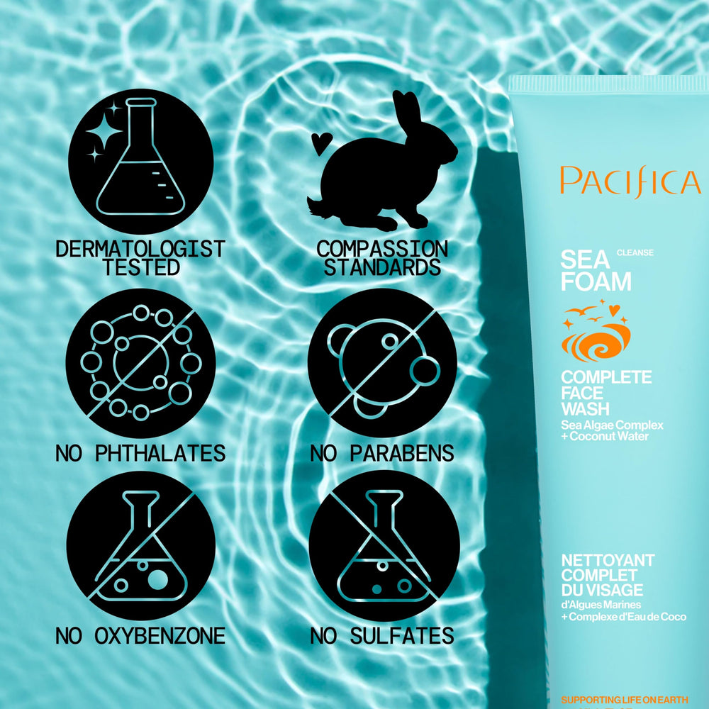 Limpieza facial de Pacifica para piel combinada y grasa, controla brillo.