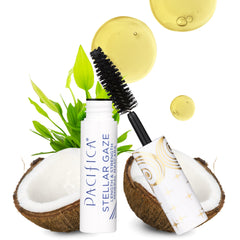 Pacifica Mini Stellar Gaze Mascara bottle shows travel-friendly design for on-the-go touch-ups.